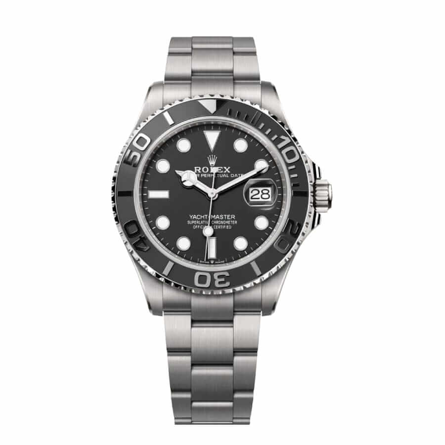 116695SATSblackdialblacksteel-1 Rolex Yacht-Master 226659 White Gold Black Dial - Image 1