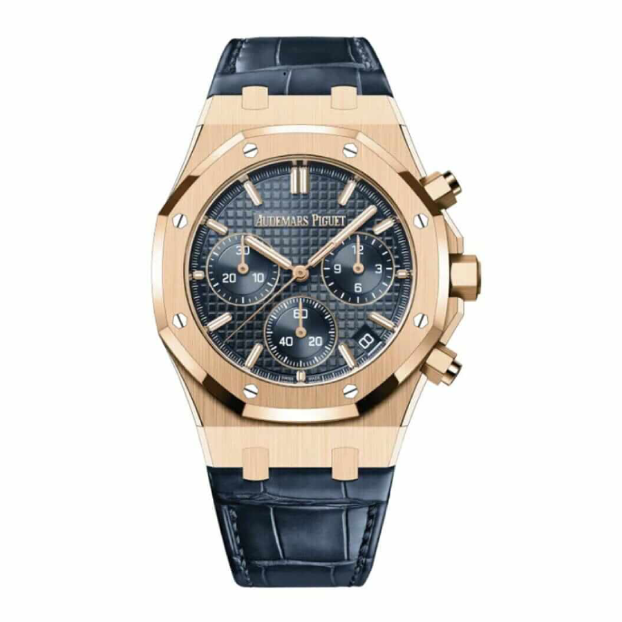 Audemars-Piguet-Blue-Leather-Replica Audemars Piguet Royal Oak Offshore Chronograph 26401RO Blue Leather - Image 1
