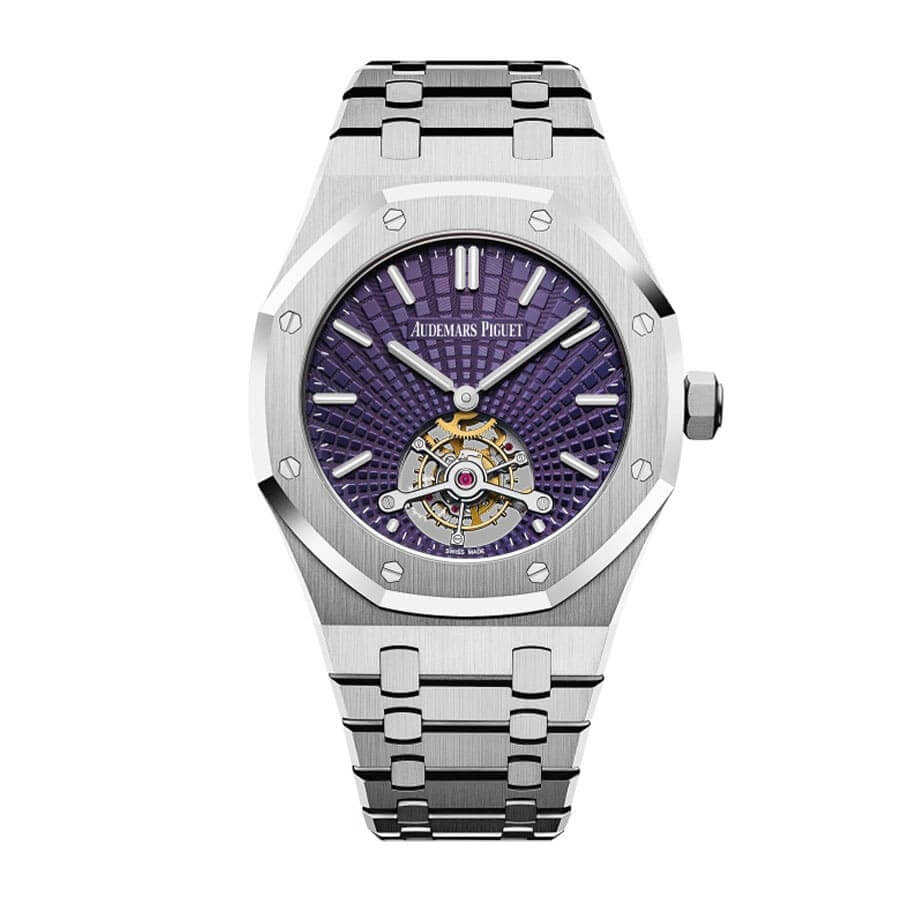Audemars-Piguet-Royal-Oak-Tourbillon-Extra-Thin-Stainless-Steel-Purple-Index-Steel-41mm-26522ST.OO_.1220ST.01 Audemars Piguet Royal Oak Tourbillon Extra-Thin 26522ST - Image 1