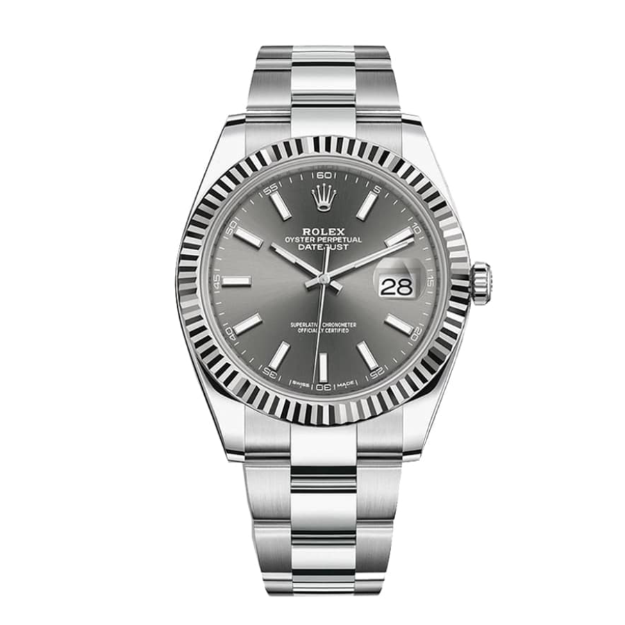 Rolex-Datejust-Grey-Dial-Replica Rolex Datejust Rhodium Dial 126334-0013 - Image 1