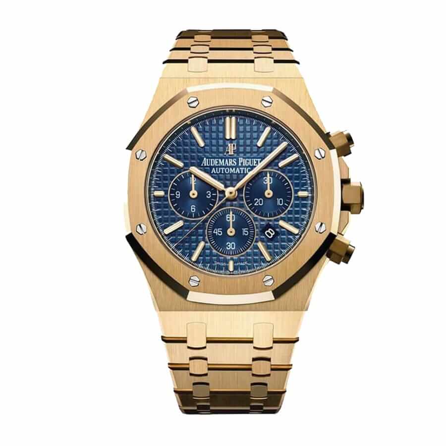 audemars-piguet-gold-royal-oak-blue-replica-2 Audemars Piguet Royal Oak 26320BA.OO.1220BA.02 Yellow Gold - Image 1