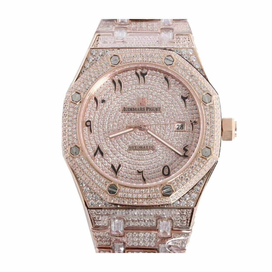 audemars-piguet-royal-oak-selfwinding-15400sr-oo-1220sr-01-iced-out-replica-1 Audemars Piguet Royal Oak AP160SF296 Iced Out Rose Gold - Image 1