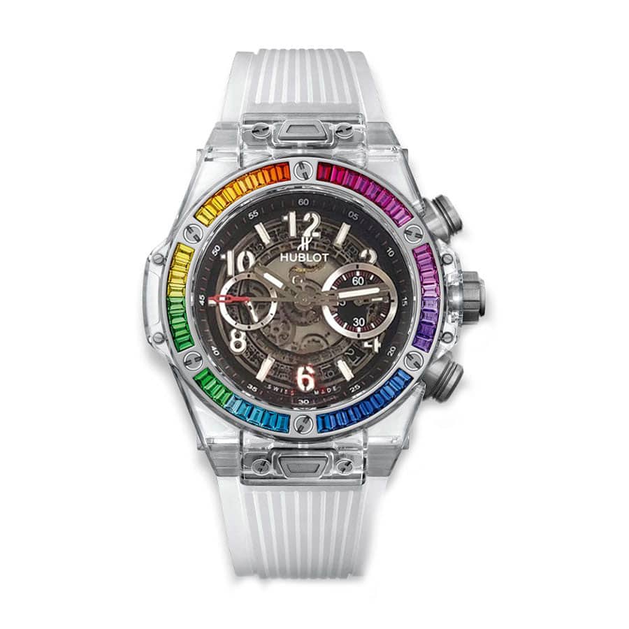 hublot-big-bang-unico-sapphire-rainbow-45mm-watch-411-jx-4803-rt-4099-1 Hublot Big Bang Integral 441.JX.4802.RT.4099 Black Rainbow - Image 1