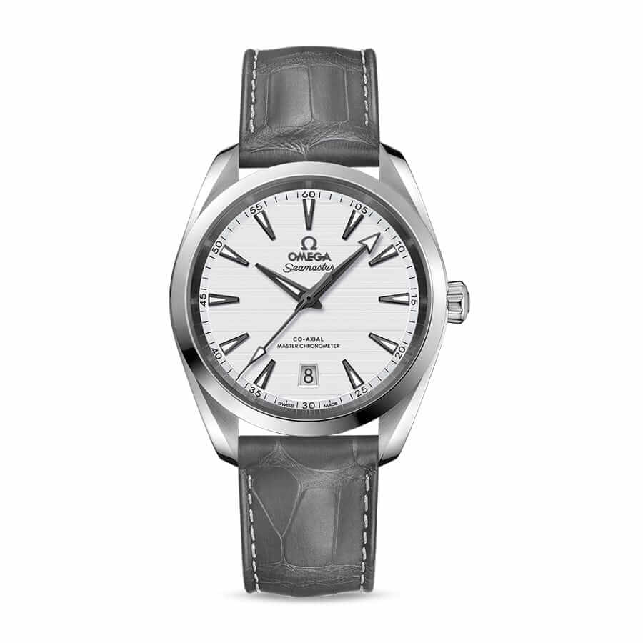 omega-seamaster-aqua-terra-steel-220-13-38-20-02-001 Omega Seamaster Aqua Terra Co-Axial Master Chronometer 220.13.38.20.02.001 Leather Grey - Image 1