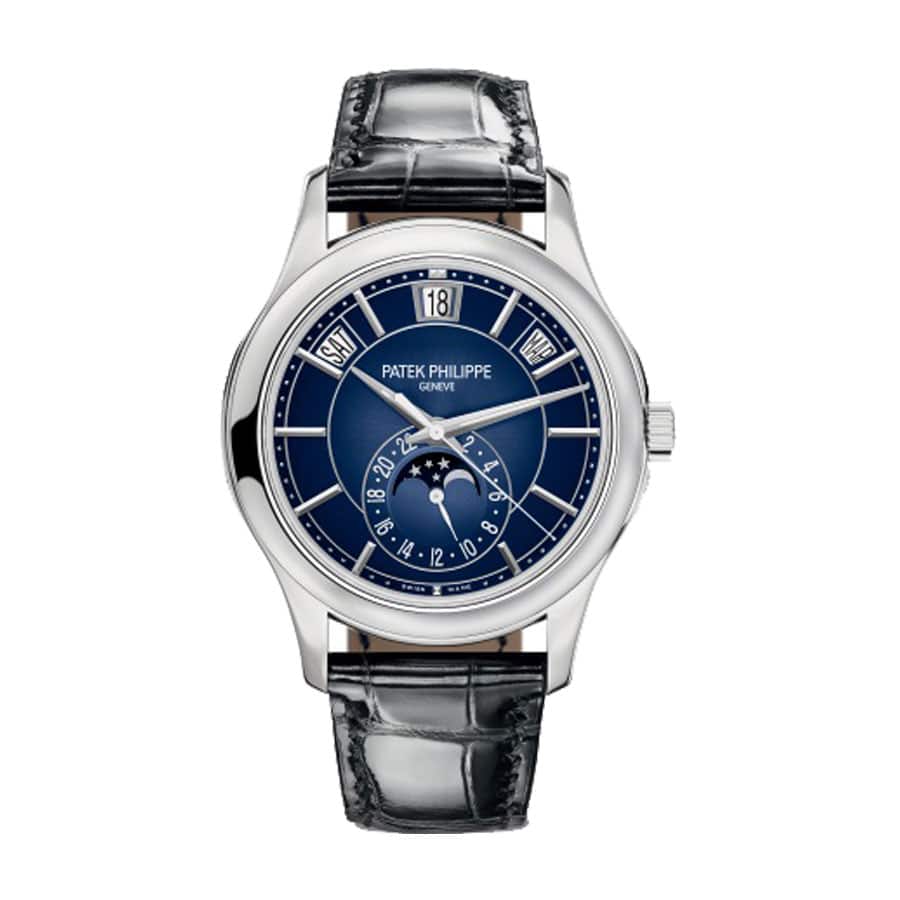 patek-philippe-5205g-013-complications-annual-calendar-moon-phase-blue-dial-replica Patek Philippe Annual Calendar 5205G-013 Blue Dial - Image 1
