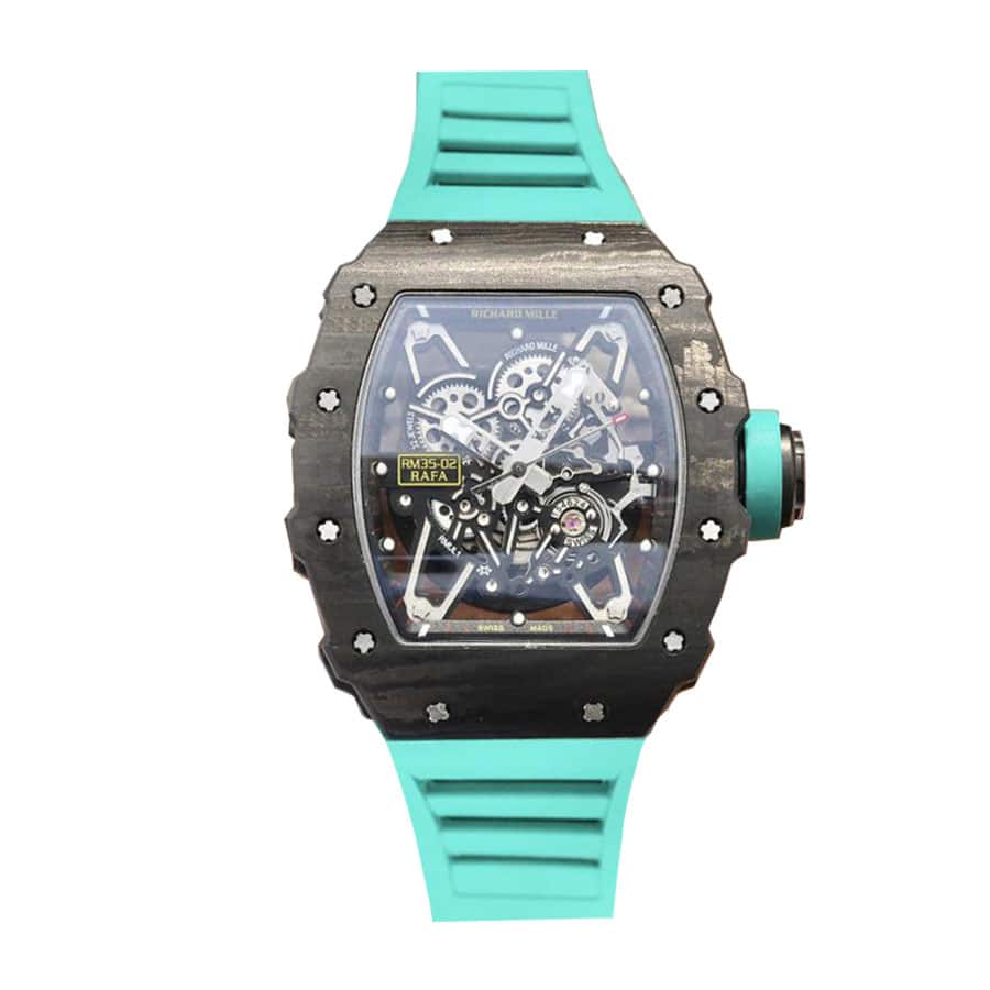 richard-mille-rm055-kv-v2-white-ceramic-blue-skeleton-dial-replica Richard Mille RM 055 Yas Marina Skeleton - Image 1