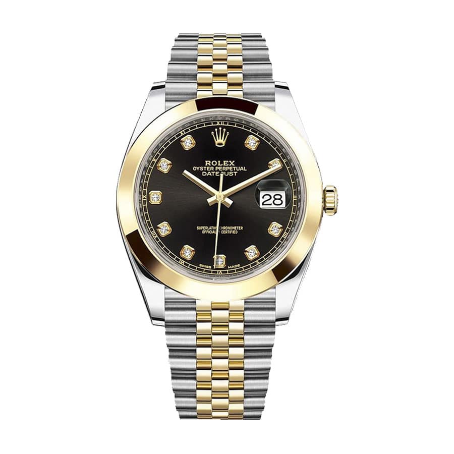 rolex-datejust-115234-34mm-white-gold-black-with-diamond-dial-1 Rolex Datejust 126303BKDJ Black Diamond Dial - Image 1