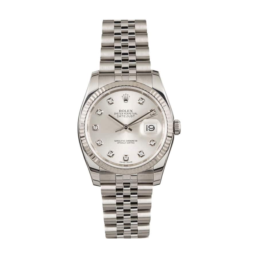 rolex-datejust-126234-36mm-steel-automatic-silver-dial Rolex Datejust 116234 Silver Dial - Image 1