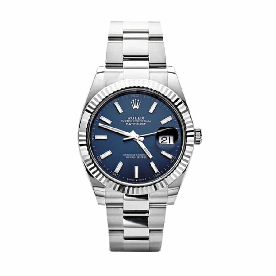 rolex-datejust-blue-dial-steel-replica-watch Rolex Datejust 126300 Blue Dial Steel - Image 1