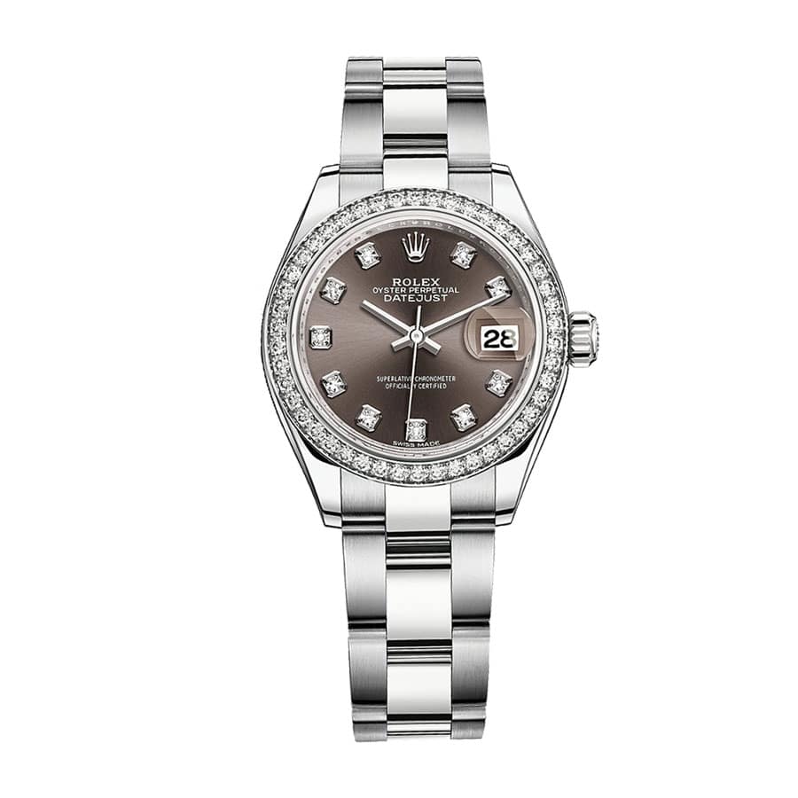 rolex-datejust-fluted-bezel-dark-grey-diamond-dial-128300-replica-1 Rolex Datejust 128300 Dark Rhodium Diamond Dial - Image 1