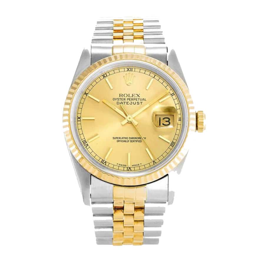 rolex-datejust-two-tone Rolex Datejust Champagne Dial 116233 Jubilee - Image 1