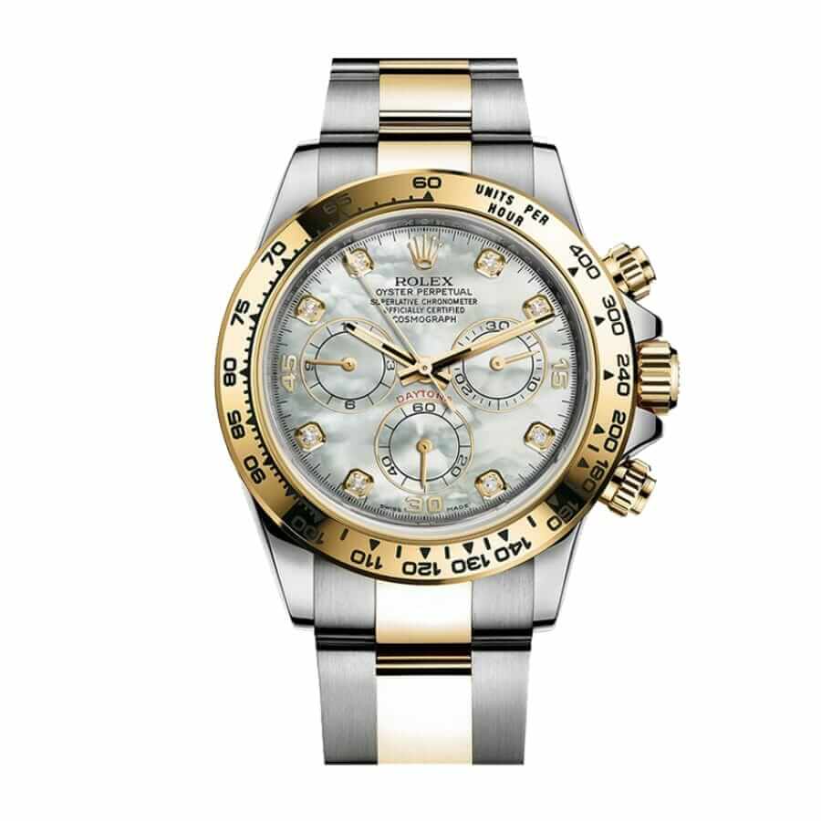 rolex-daytona-116523-mother-of-pearl-diamond-dial-two-tone Rolex Daytona 116500LN Mother of Pearl - Image 1