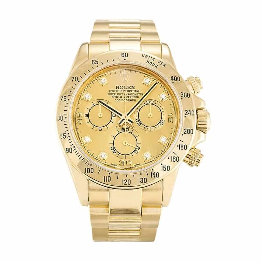 rolex-daytona-champagne-diamond-dial-116508-replica Rolex Daytona Cosmograph 116508-0006 Yellow Gold - Image 1