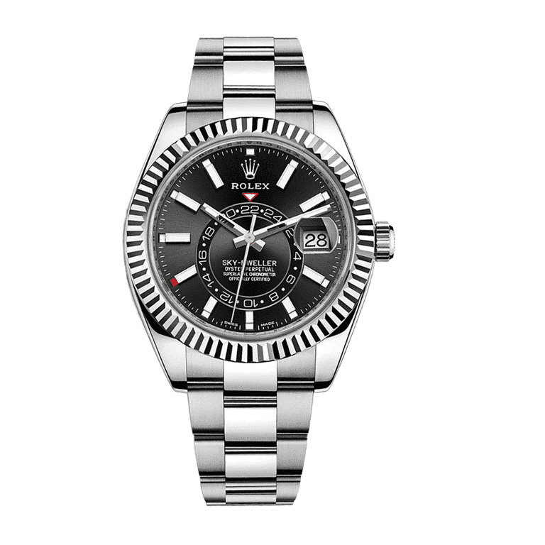 rolex-sky-dweller-black-dial-326934-replica Rolex Sky-Dweller 326934 Black Dial Timepiece Ultra Fine - Image 1