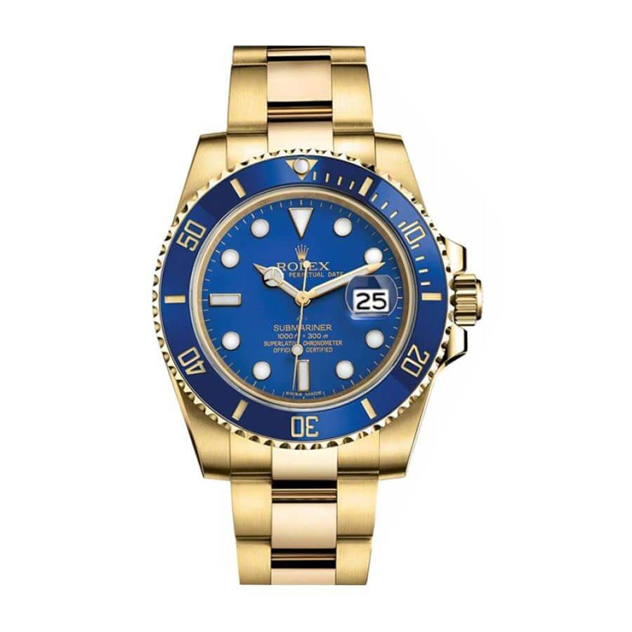 rolex-submariner-blue-dial-gold-116618lb-replica Rolex Submariner Date Bluesy 326934-0003 Blue Dial - Image 1